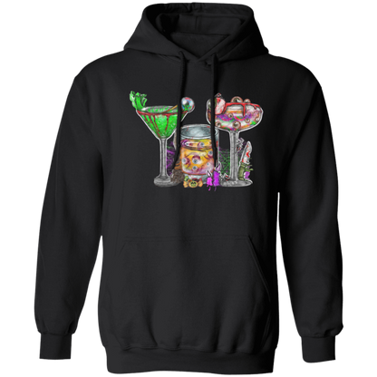 Horror Movie Halloween Drink Pullover Hoodie