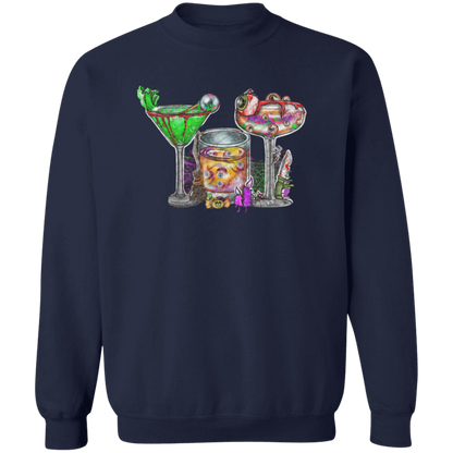 Horror Movie Halloween Drink Pullover Crewneck Sweatshirt