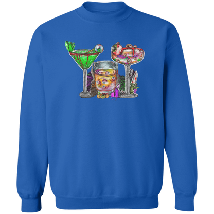 Horror Movie Halloween Drink Pullover Crewneck Sweatshirt