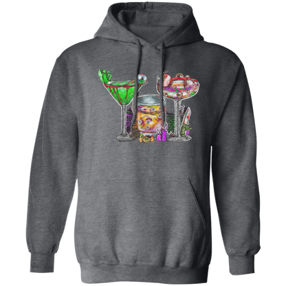 Horror Movie Halloween Drink Pullover Hoodie