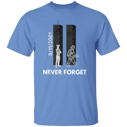 Police Firefighter Tribute Never Forget unisex T-Shirt