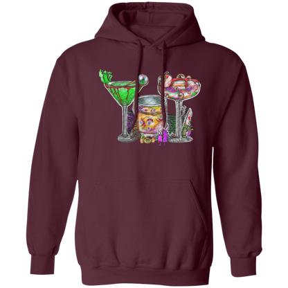 Horror Movie Halloween Drink Pullover Hoodie